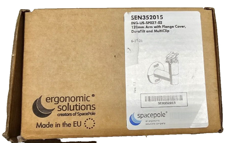 Ergonomic Solutions Arm 120mm, DuraTilt & Multiclip – Universal Terminal Mount