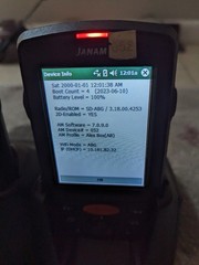 Lot of 15 Janam XM66 Mobile Computer Barcode Scanner XM66W w/ Charger & Lanyards