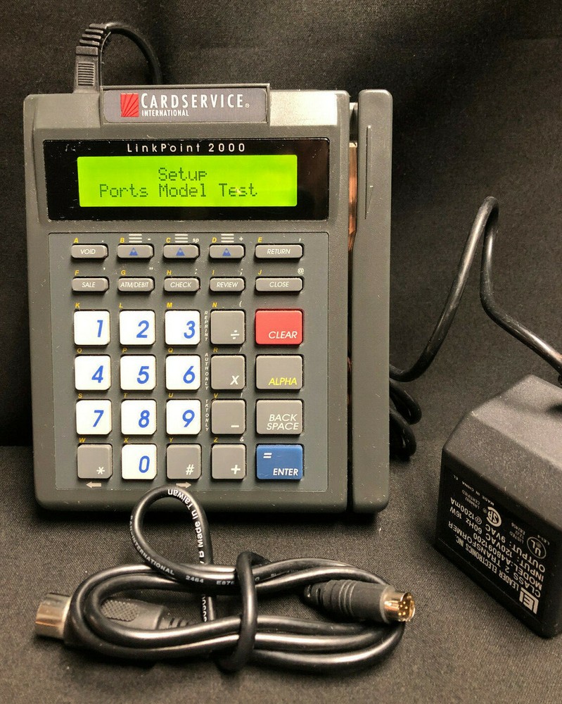 LinkPoint 2000 Card Service International LP2000 Credit Card POS Terminal