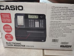 Casio PCR-T273 Electronic Cash Register With PG, OP And Drawer Key Complete New