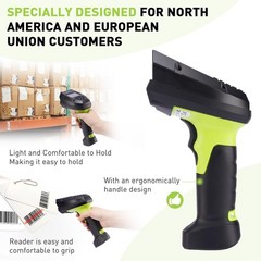 JRHC 2D Wireless Barcode Scanner, Portable Inventory Scanner & Data Collector