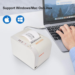 Rongta 80mm Thermal Receipt Printer USB/Serial/Ethernet ESC/POS – White