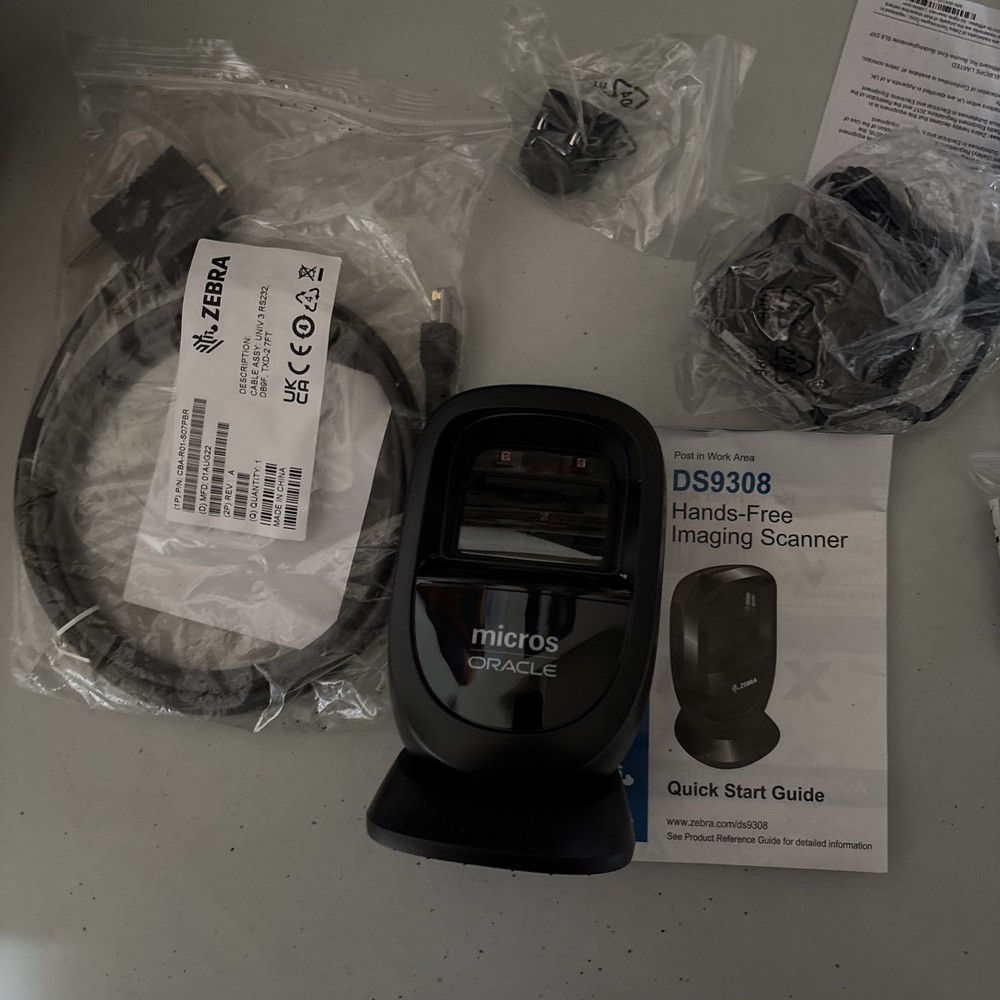 Zebra DS9308-SR00004ZZWW 1D/2D Handheld Barcode Scaner Code Reader w/ USB Cable