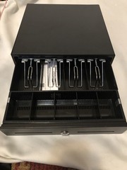 Volcora Black Auto Open Cash Register