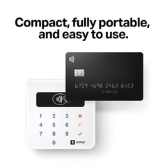 SumUp Plus Card Reader, Bluetooth – NFC RFID Credit Reader for White