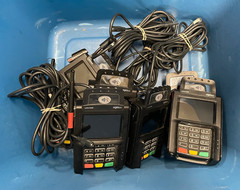 Lot of 8 Ingenico Lane/5000 Card Reader Payment Terminal Lan500-USPOS04A