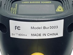 Nadamoo Bur3003 Wired/Wireless 1D Handheld Laser Barcode Scanner w/USB Cable