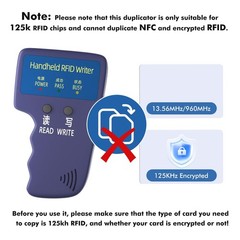 Handheld ID Copier 125khz RFID Reader Writer Duplicator Handheld RFID Copier …