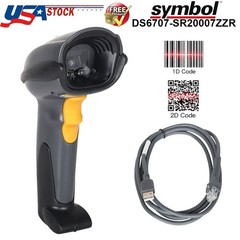 Symbol DS6707-SR20007ZZR Handheld 1D/2D Digital Barcode Scanner with USB Cable