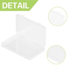QoTang 10 PCS Paper Money Storage Case, 6.5 x 3.3 x 0.7 inches, Transparent