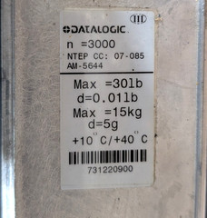Datalogic Magellan 8400 Long In-Counter Barcode Scanner / Scale 8405