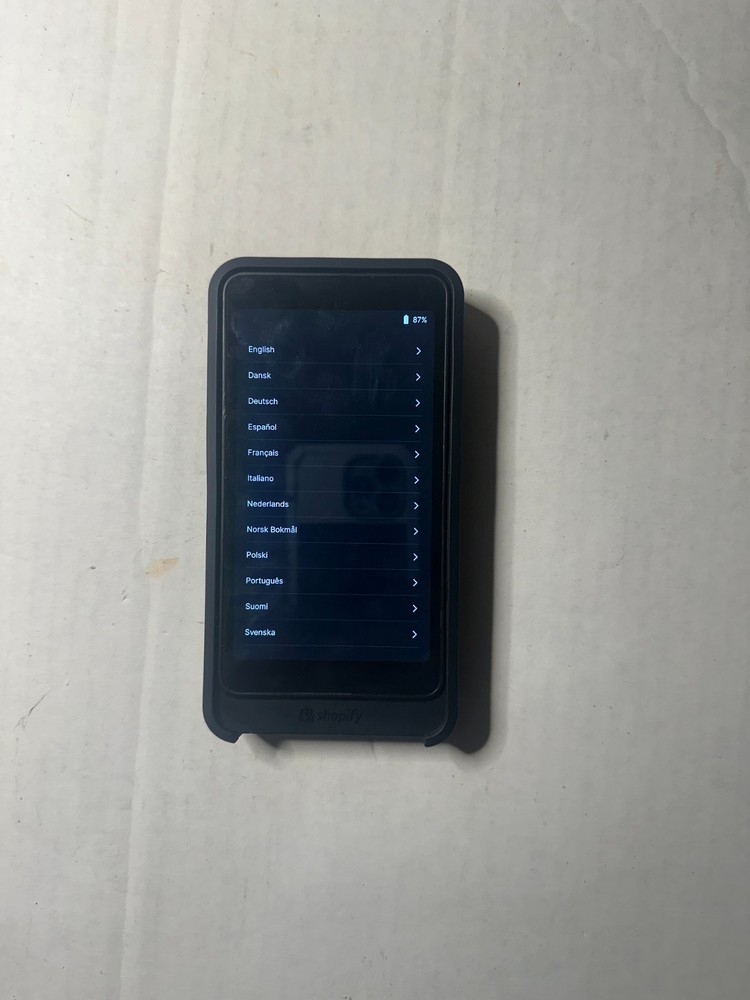 Shopify GO S2001 Handheld Portable Card Reader & Barcode Scanner FOR PARTS ONLY