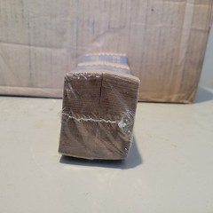 Box of 10 (1000 Ct/Unit) Saw Tooth $50 Currency Bands, Self-Seal, Natural Brown