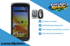 Zebra TC27 Android 14, SE4710 2D Standard, 5G, 6GB/64GB, Bluetooth, WiFi, WWAN