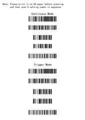 USB Wireless Barcode Scanner Stand 2in1 2.4Ghz USB 2.0 Rechargeable 1D