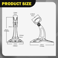 Stand Rack Mount Lightweight Support Stable Base Bracket for Library Bookstore