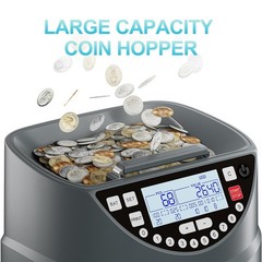 Aneken Coin Counter and Sorter with TFT Display – Accurate Sorting Machine fo…