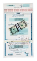 Pm Company PMC58008 Dual Deposit Money Bag 11×15 6 Mil Clear 100/pack