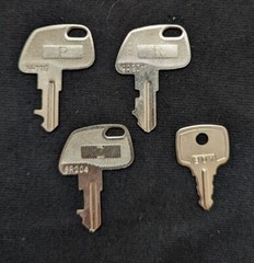 TEC/Toshiba Set of 4 Cash Register Keys 8R Series – P,R,Z