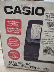 Casio PCR-T273 Electronic Cash Register With PG, OP And Drawer Key Complete New