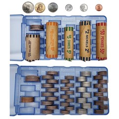 Byteen8 Coin Counter Coin Sorter｜2Packs Mini Coin Counter Tray Coin Sorte