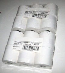 NEW SEALED Lot of 12 Rolls PM Company Thermal Paper Roll 2 1/4″ x 165′ 05212