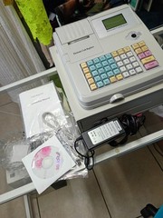 Electric Electronic Cash Register POS w/ USB Port, Wired, AC Adapter, Manual CD