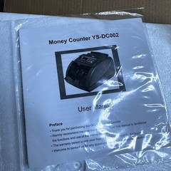 Aneken Money Counter Machine YS-DC002 Bill Counter w/ UV/MG Detection – Open Box