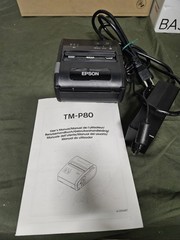 Epson TM-P80 M316B Bluetooth Portable Thermal Printer Mobile Receipt POS TESTED