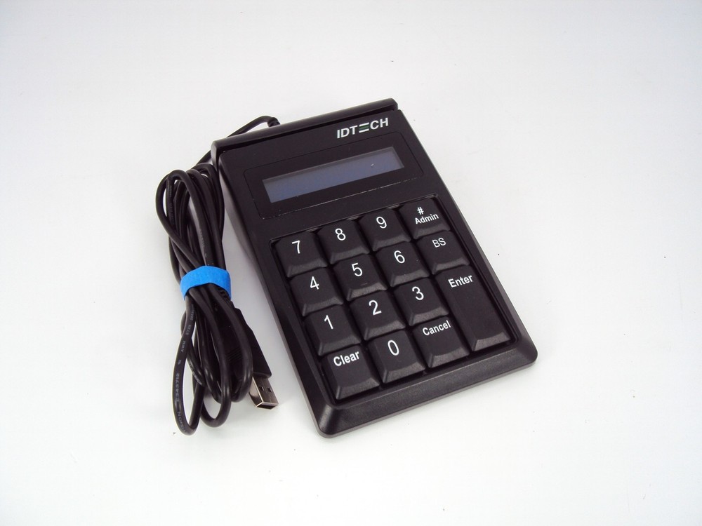 IDTECH IDKE-534833BEM SecureKey M130 Ecrypted Keypad with MagStripe Reader