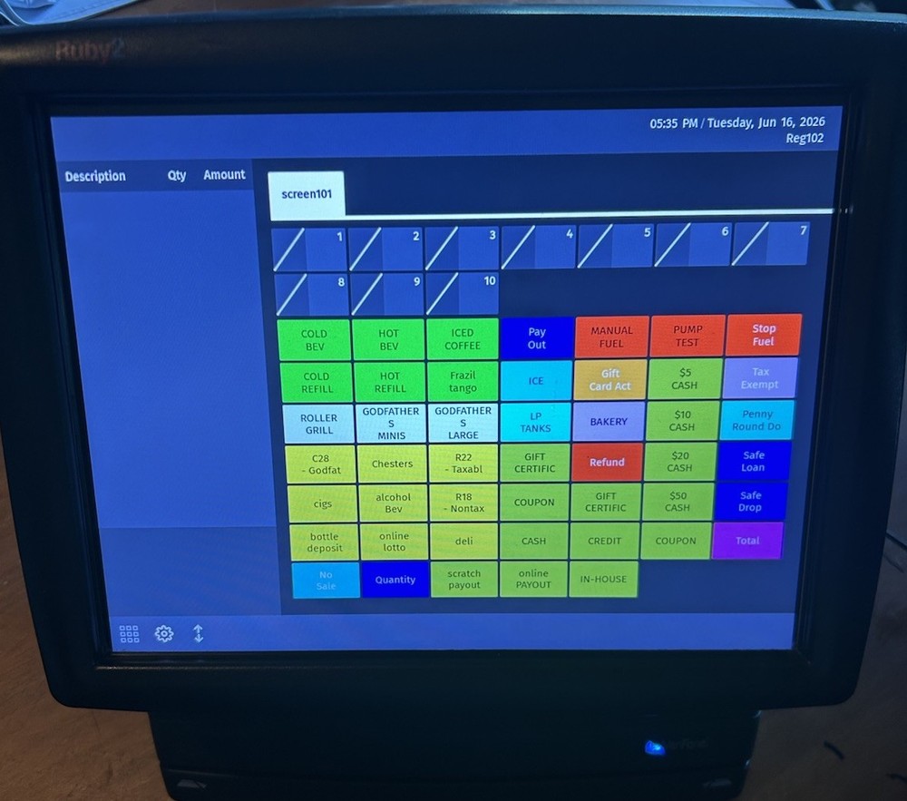 VeriFone RUBY2 Touchscreen POS Console USED