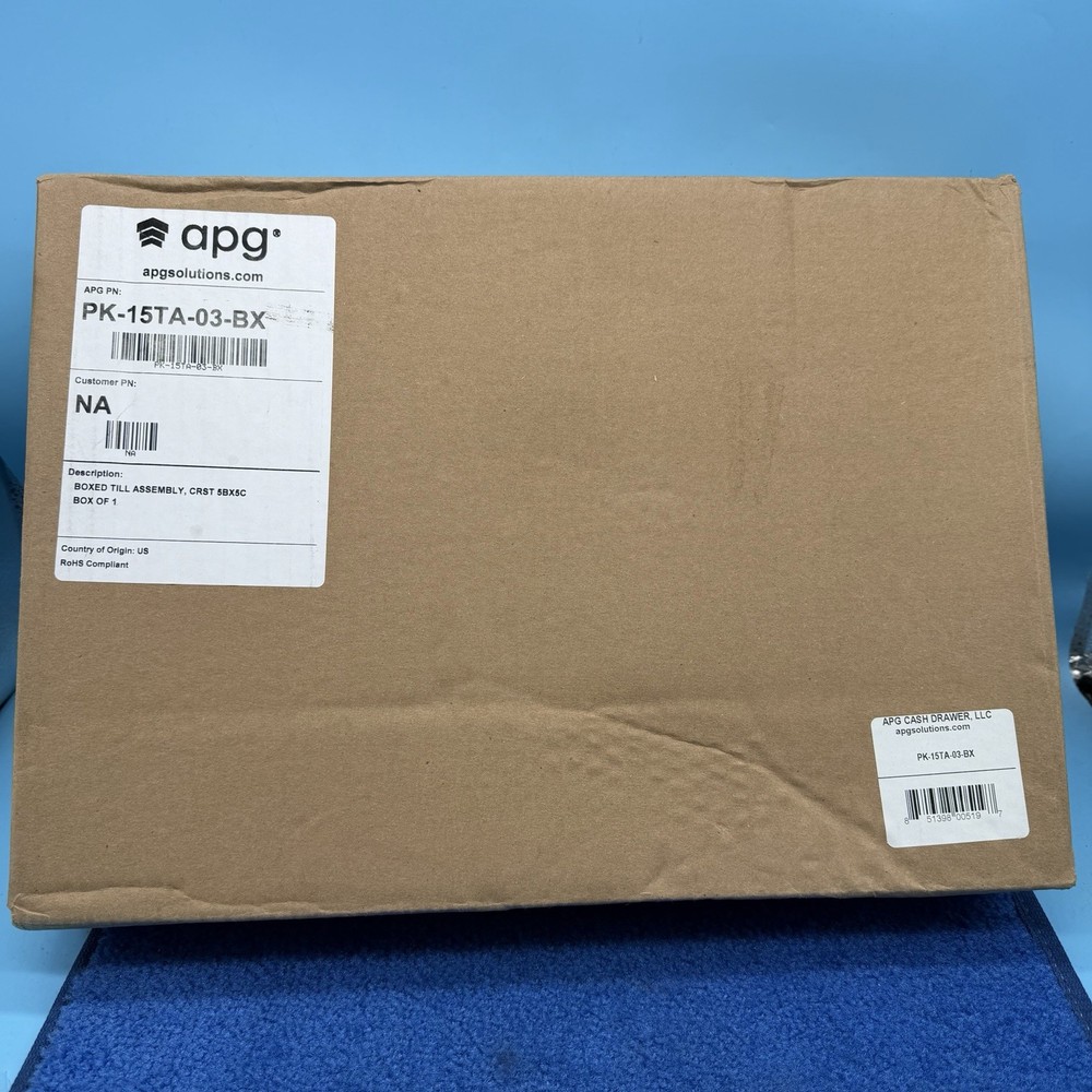 APG Universal Till Cash Drawer 10 Compartment Black (PK-15TA-03-BX)
