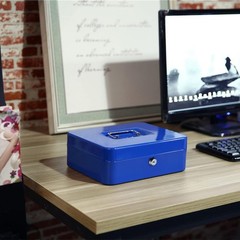 Versatile Money Saving Box with Key Lock, Removable Tray, and Stylish Design