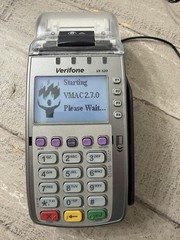 Verifone VX 520 Credit Card Terminal – Dial / Ethernet/ CTLS – M252-653-AD-NAA-3