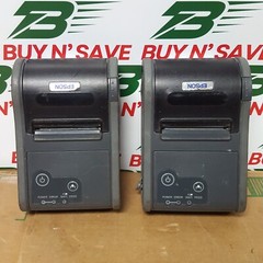 Lot of 2- Epson TM-P60 POS Thermal Receipt Printer M196B NoPwrCrds NoBttrs -USED