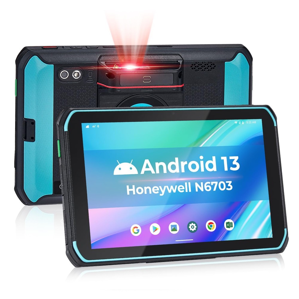 MUNBYN ILT01 8-inch Rugged Tablet Scanner,Android 13,4GB+64GB Warehouse Tablet,