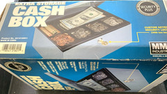 MMF 221-6180-01 Steel Low Profile Cash Box with Security Lock 2 Keys Included