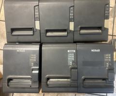 Lot of 6 Epson Thermal Receipt Printers – 3× M244A, 3× M313A – Used, Tested.