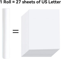 A4 Thermal Paper 6 Rolls(210mm/8.27″width/7.6m long,Φ1.18″) for portable printer