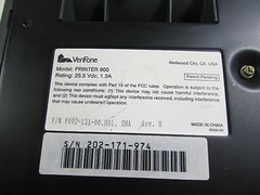 Verifone Tranz 380 Printer 900 PinPad 1000SE Credit Card Terminals Cords