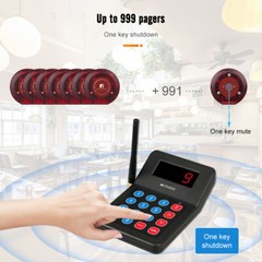 Retekess T119 Restaurant Pager System Guest Queuing 10 Buzzers Food Truck Cafe