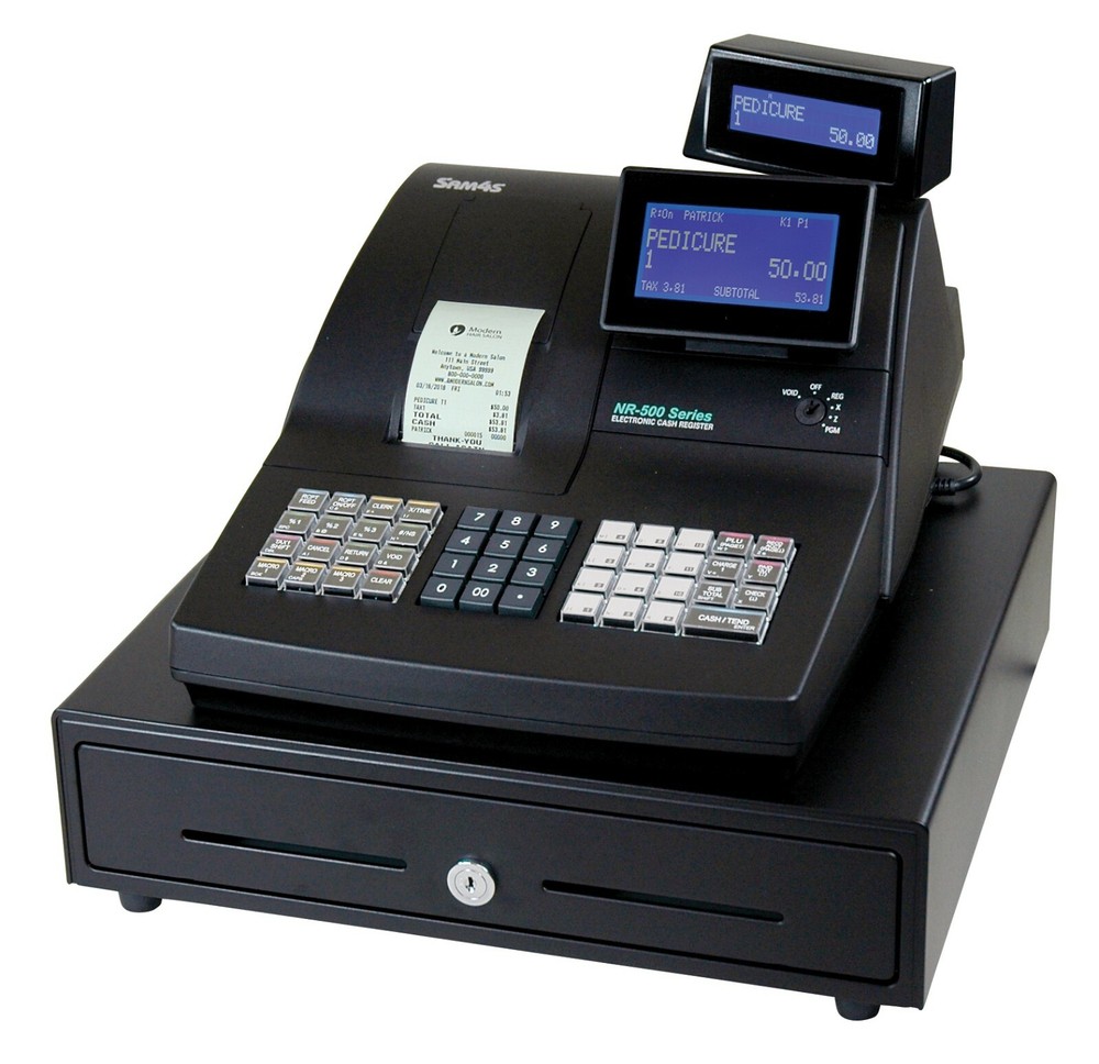 SAM4s NR-510R NEW OPEN BOX UNIT Raised Keyboard Cash Register Depot Warranty