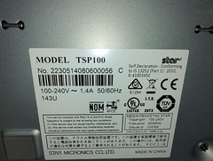 Star Micronics TSP100 Future Print Thermal Receipt Printer*PARTS ONLY*