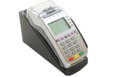 Angled Desk Stand Kiosk Mount for Verifone VX520 Reader, Wall Mount Secure Plate