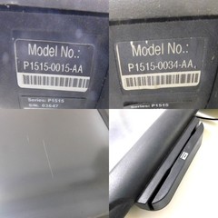 (2) Radiant Systems P1515 Terminals P1515-0034-AA and P1515-0015-A (AS/IS)
