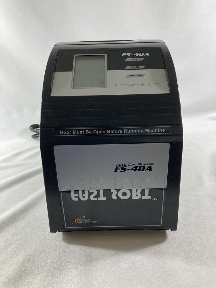 Royal Sovereign FS-4DA Fast Sort 4-Row Auto Coin Sorter Counter Tested & Working