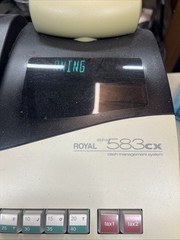 Royal Alpha 583CX Cash Register Management System With Keys Tested Works