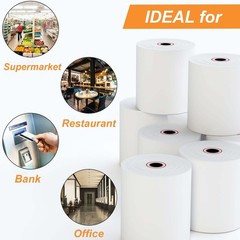 2 1/4″ x 85′ Thermal Receipt Paper POS Cash Register Terminal Rolls 50 PCS