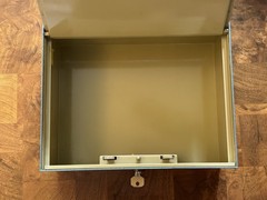 Vintage Burg Wachter Large Royal Cash Box Safe, 13 Pounds