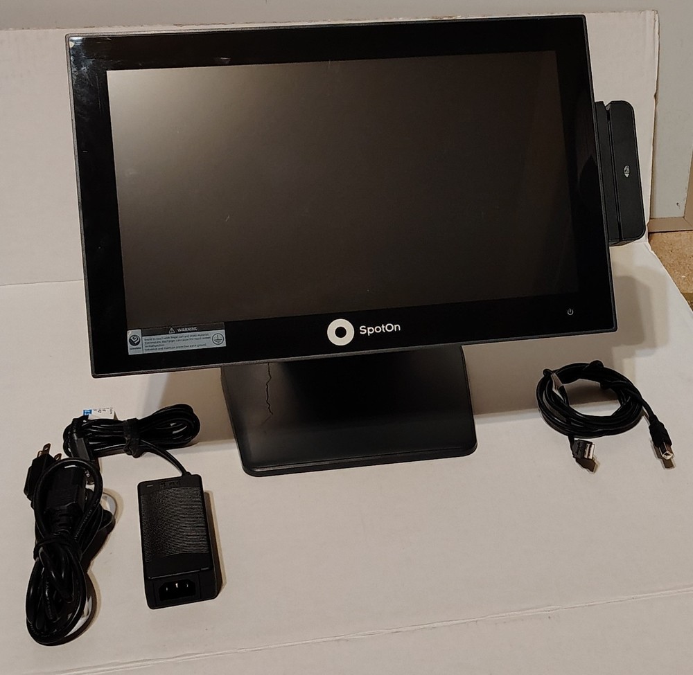 SPOTON APEXA GW 15″ POINT OF SALE RESTAURANT POS SYSTEM W/MSR & POWER SUPPLY